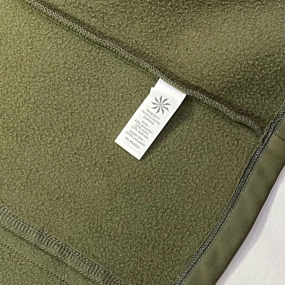 Athleta Verbier Full Zip Hooded Softshell Lined Jacket Forest Green - M - EUC! - Picture 6 of 7